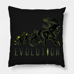 Xenomorph Evolution ( Black Variant) Pillow
