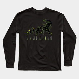 Xenomorph Evolution ( Black Variant) Long Sleeve T-Shirt