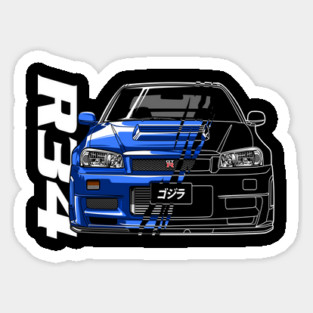 Nissan Skyline GTR R34 Sticker