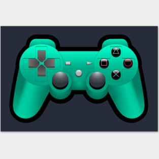 Video Game Inspired Console Playstation Dualshock Gamepad Posters and Art