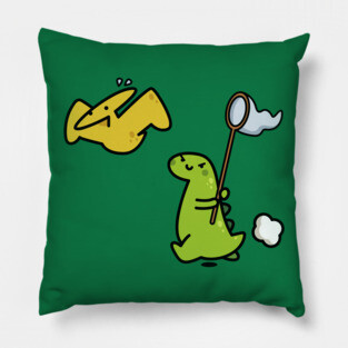 Cute hunting dino Pillow