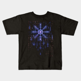 Helm of Awe - Norse Viking Symbol Kids T-Shirt