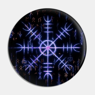 Helm of Awe - Norse Viking Symbol Pin