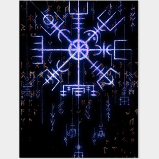 Viking Compass - Norse Mythology - Vegvisir Posters and Art