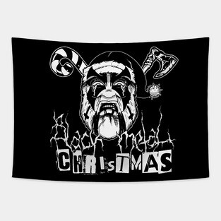 Black Metal Christmas Tapestry