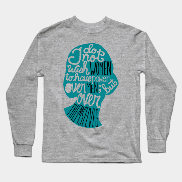 Literary Marvels-Mary Shelly Long Sleeve T-Shirt by galetea