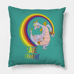 Save Figment - Journey Into Imagination at Epcot - WDWNT.com Pillow