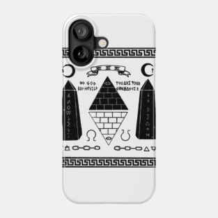 Knowledge is Death on White Phone Case
