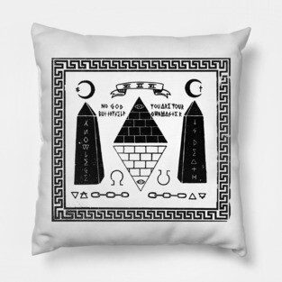 Knowledge is Death on White Pillow