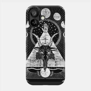 Baphomet Woodcut Phone Case