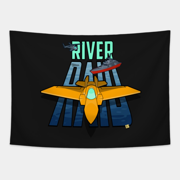 Raiding the river again Tapestry by vhzc