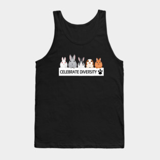 BUNNY CELEBRATE DIVERSITY SHIRT BEST GIFTS Tank Top