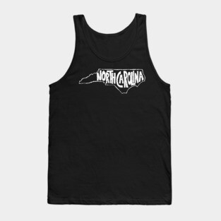 North Carolina (White Graphic) Tank Top