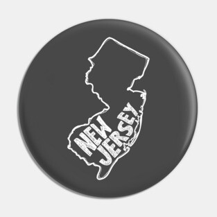 New Jersey (White Graphic) Pin