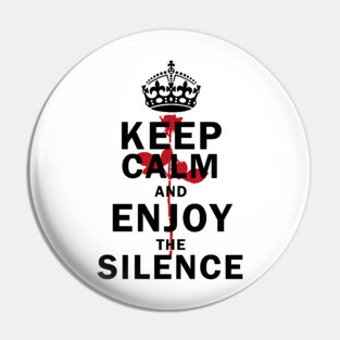 Keep The Black Silence Pin