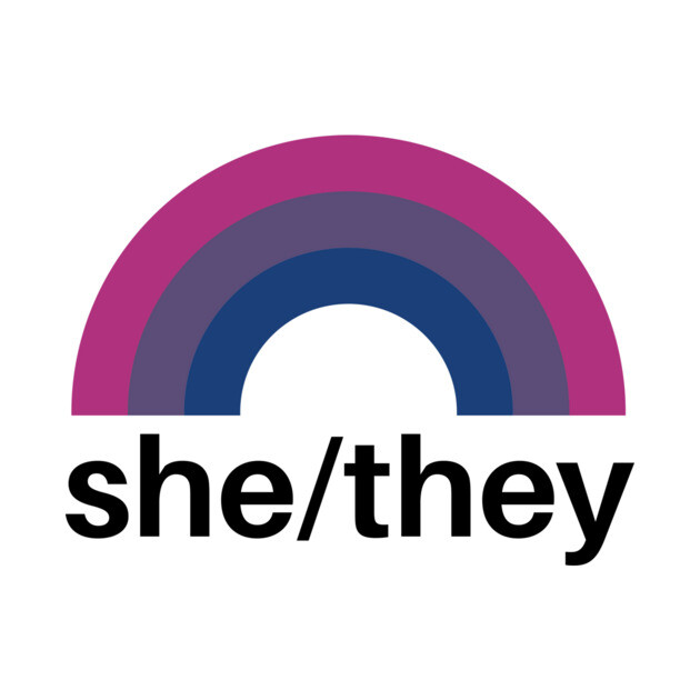 She/They Pronouns Bisexual Pride Pronouns Phone Case TeePublic