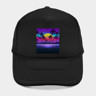 Radiant Sunset Synthwave Hat