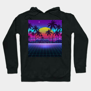 Radiant Sunset Synthwave Hoodie