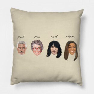 The Great British Bake Off - The Hosts - Hand-Drawn *Updated* Pillow