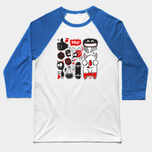 Doodle Monster Baseball T-Shirt