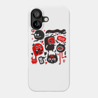 Doodle Monster Phone Case