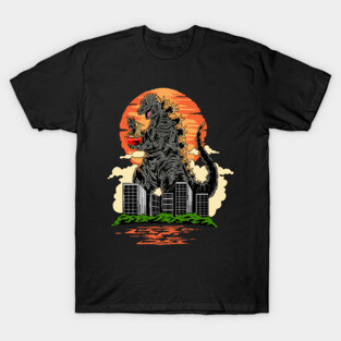 Ramen Zilla kaiju funny parody T-Shirt