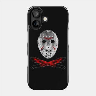 Bloody Horror Mask and Machete Phone Case