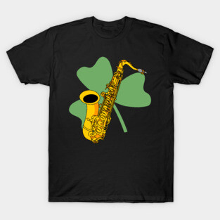Shamrock Saxophone T-Shirt