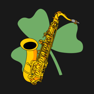 Shamrock Saxophone T-Shirt