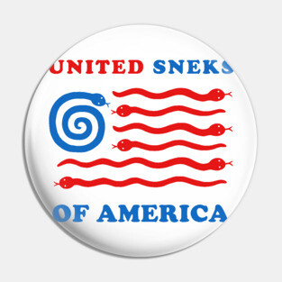 United Sneks Of America Pin