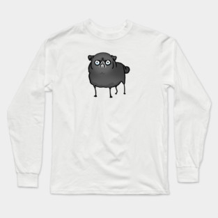 Angry Pug (black) Long Sleeve T-Shirt