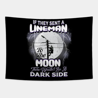 lineman electric cable lineman gift Tapestry