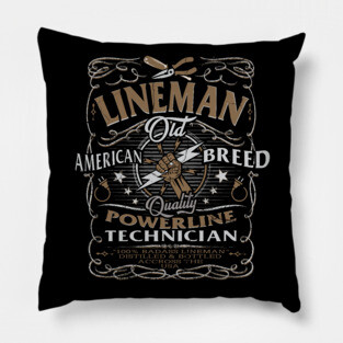 lineman electric cable lineman gift Pillow