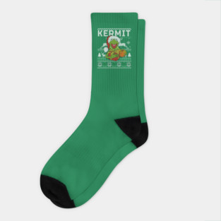 Kermit Christmas Ugly sweater Socks