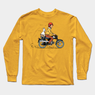 Tintin Café Racer [Color] Long Sleeve T-Shirt