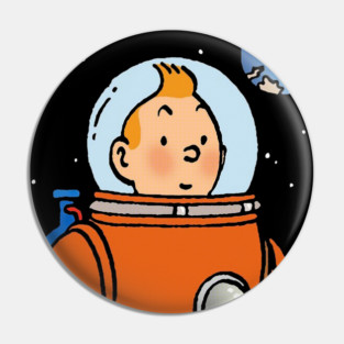 Tintin Moon Explorer Pin