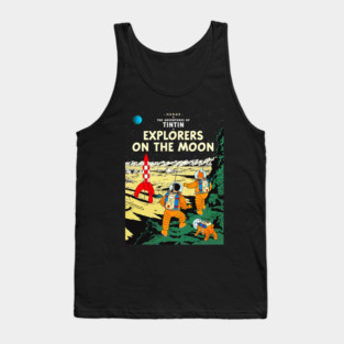 Explorers On The Moon Tank Top