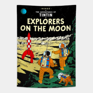 Explorers On The Moon Tapestry