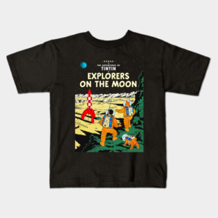 Explorers On The Moon Kids T-Shirt