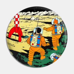 Explorers On The Moon Pin
