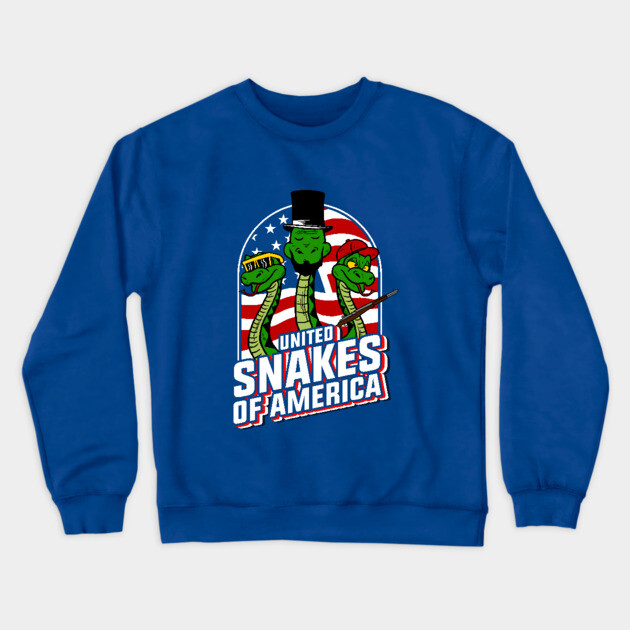 United Snakes Of America Crewneck Sweatshirt by dumbshirts