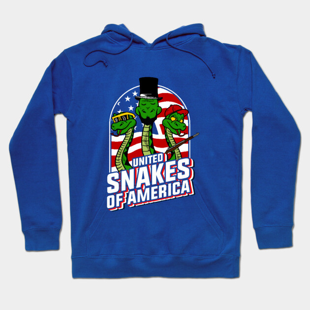 United Snakes Of America Hoodie by dumbshirts