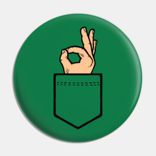 Pocket Ok Sign Pin