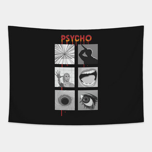 Square psycho Tapestry