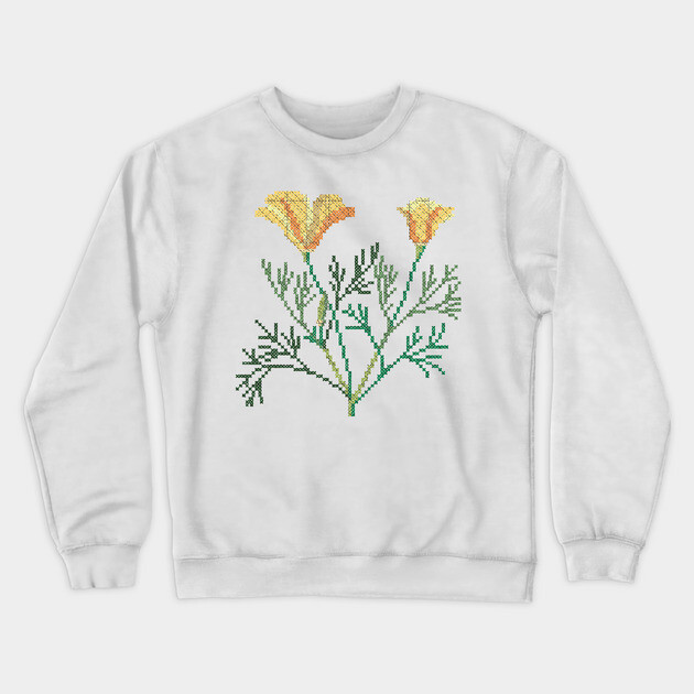 California State Flower California Poppy Crewneck - Main Image