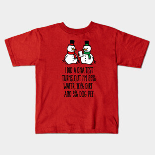 Laboratory technician DNA test funny Christmas DNA Kids T-Shirt