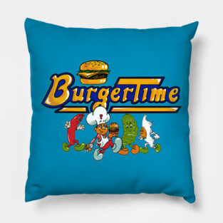Burger Time Characters Pillow
