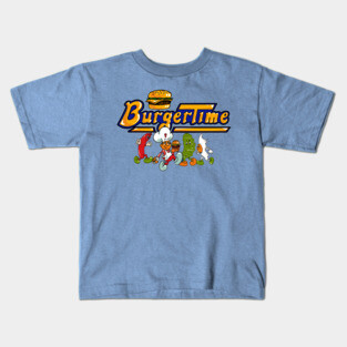 Burger Time Characters Kids T-Shirt
