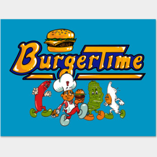 Burger Time Characters Posters and Art