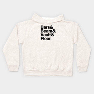 Gymnastics Events Kids Hoodie